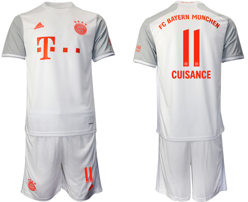 Men 2020-2021 club Bayern Munich away #11 white Soccer Jerseys->->Soccer Club Jersey